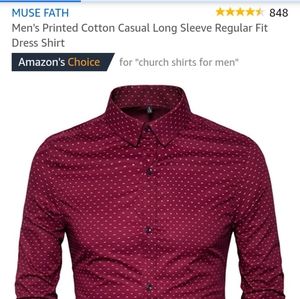 NWT Muse Fath men's dress shirt